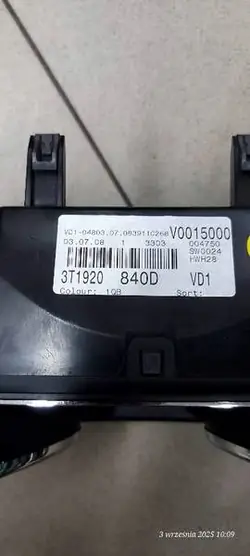Velocímetro 3T1920840D Skoda Superb II 2.0 TDI