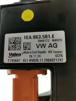 Elemento calefactor eléctrico VW ID.4 1EA963581E