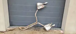 4G0253611M Audi A6 C7 Linker Uitlaatpijp Demper