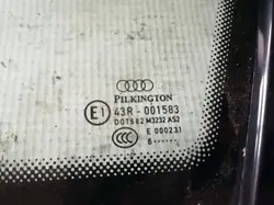 Audi Q7 Viertelfenster Glas OEM as2 - Hinten rechts