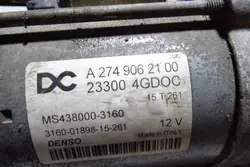 Démarreur INFINITI Q30 2.0L essence 2016 A2749062100