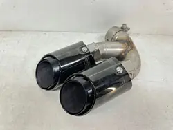OEM 9Y0253683AF Linke schwarze Doppel-Auspuffspitze