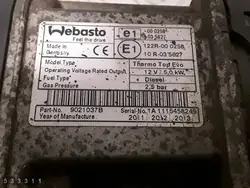 2011 Mazda 5 Webasto Standheizung 1600td 9021037B