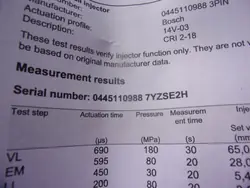 Injecteur VW AUDI SEAT SKODA 03N130277L