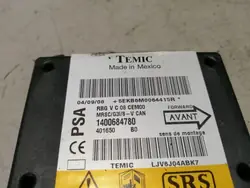 Airbag-anturimoduuli OEM 1400684780 Peugeot Citroen
