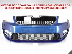 SKODA OCTAVIA 3 III RS VRS Paraurti + Griglia + Cromo Anteriore