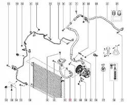 Durite climatisation OEM 924904502R Renault Megane IV 1.6 DCI