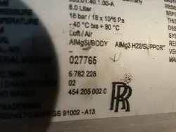 Lufttank OEM 6782228 für Rolls Royce RR4 RR5 RR6