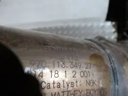Vasen katalysaattori OEM 97011370501 Porsche Panamera