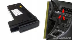 Portatarjetas Audi A4 B6 OEM 8E1941561 junto al portavasos