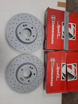 Discos de freio Zimmermann 2pcs Hyundai Santa Fe II Dianteiro OEM 285351652