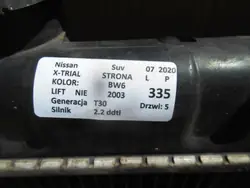 OEM 335 Wasserkühler für Nissan X-Trail T30 2.2 DDTI