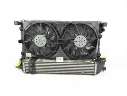 Chłodnica wody powietrza intercooler wentylator Renault Laguna III 2.0 DCi