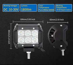 Kit farol LED OEM Led222 - 107 cm 540W curvado