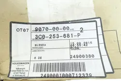 Pakoputken Pää OEM 3C0253681P VW Passat CC:lle