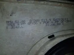 Prateleira Traseira Rolô Elétrico OEM 51468289513 BMW E46 Sedã