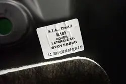 OEM 670158828 Couvre-Courroie Avant Maserati Gauche Droit