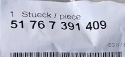 OEM 51767391409 Vasen etuvalotulppa Mini