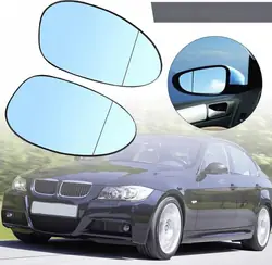 Verre de rétroviseur OEM Chauffé Asphérique Bleu