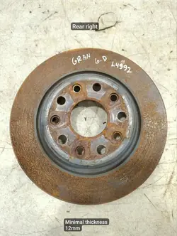 OEM 273609 Achter remschijf voor Jeep Grand Cherokee V
