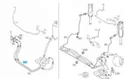 ABC-järjestelmän letku OEM A2309975182 Mercedes SL R230