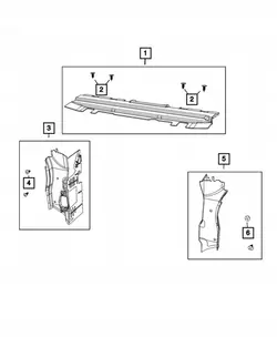 OEM 68292728AA/AB Inlaatleiding voor Wrangler/Gladiator