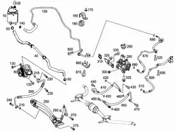 Ölleitung Federung OEM A1663204254 für Mercedes ML W166