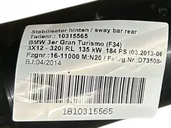 Etujousen kiinnike OEM 6851557 BMW 3 GT F34