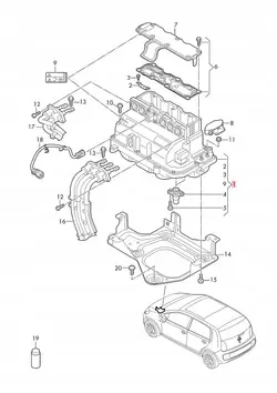 Módulo potência bateria VW usado OEM 12E907070B