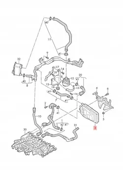 Webasto tilläggsvärmare Porsche Taycan OEM 9J1963507E