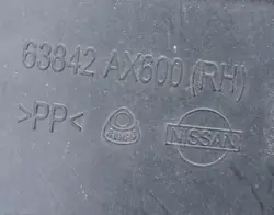 Aile avant gauche Nissan Micra K12 63843AX600