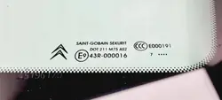 Bakre höger ruta OEM B587S1D1 för Citroën C4 Grand Picasso