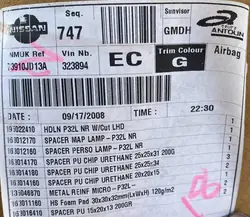 Nissan Qashqai J10 Lift Podsufitka OEM 73910-JD13A