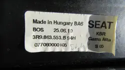 Store Roulant Coffre SEAT EXEO KOMBI Pièce OEM