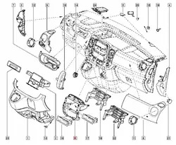 Cadre de fixation radio OEM 678700458R pour Trafic III