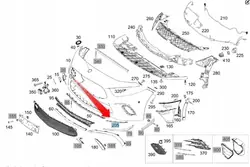 Mercedes-Benz OE A1778854403 stötfångarlist
