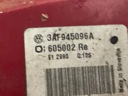 Feu arrière droit VOLKSWAGEN PASSAT B7 11.10-