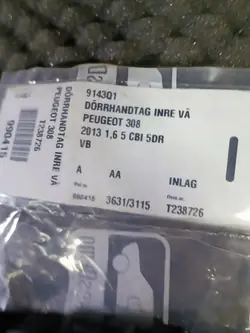 Poignée de porte Citroen Peugeot 9143Q1