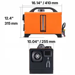Vevor 8kW dieselvärmare LCD fjärrkontroll ZCJRQDC12V8KM8