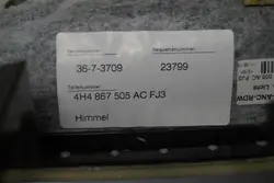 Plafonnier Alcantara Audi A8 4H OEM 4H4867505AC FJ3