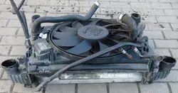 AC Radiator en Ventilator Set Mercedes E-Klasse W211 3.0CDI V6