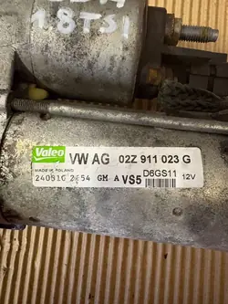 Motor de Arranque SEAT 1.8L 2010 OE 02Z911023G