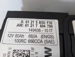 Batería AGM Start-Stop OEM 5B5DF30 12V 60Ah BMW