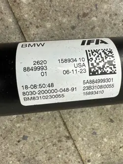 Arbre de transmission arrière BMW X5 G05 OEM 8849993