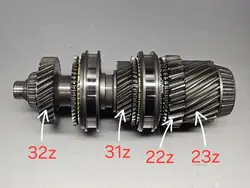 Arbre de Sortie N2 avec Engrenages 02E DQ250 DSG VW Audi