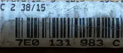 Tuyau AdBlue VW T6 OEM 7E0131983C - Occasion