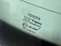 Vitre arrière Toyota OE OEM 6481105021 ag1