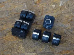 AUDI A3 8P 5D Lift Fensterheber Schalter Set Chrom