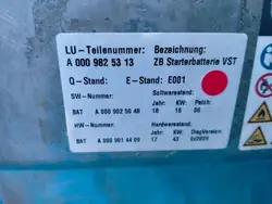 Batería Híbrida Mercedes A0009825313 - 1Ah Usada