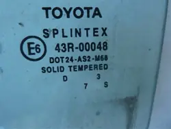 Vitre Arrière Gauche Toyota OE OEM 3we86peldldx